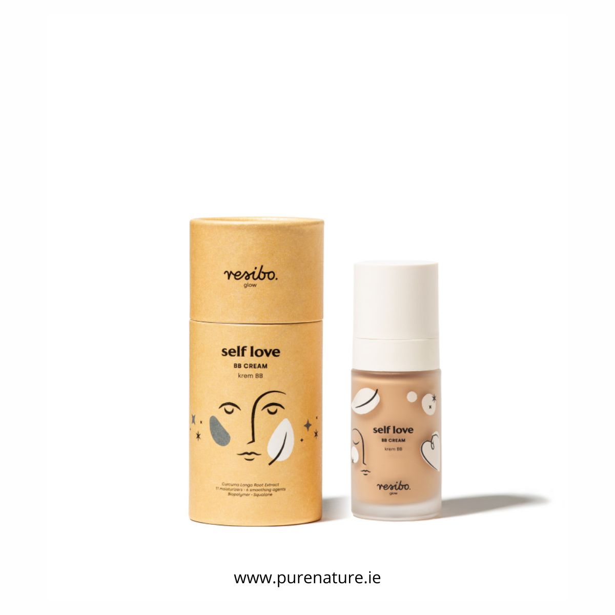 Kopia www.purenature.ie (2) SELF LOVE Krem do twarzy BB Natural Beige - obrazek 1