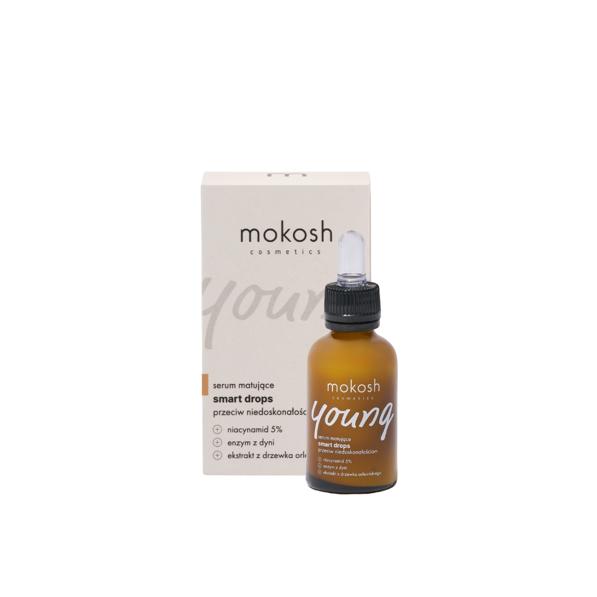 Kopia Kopia www.purenature.ie Matujące serum smart drops, Mokosh Young - obrazek 1